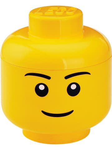 LEGO Aufbewahrungsbox "Boy" in Gelb - (H)18,5 x Ø 16 cm