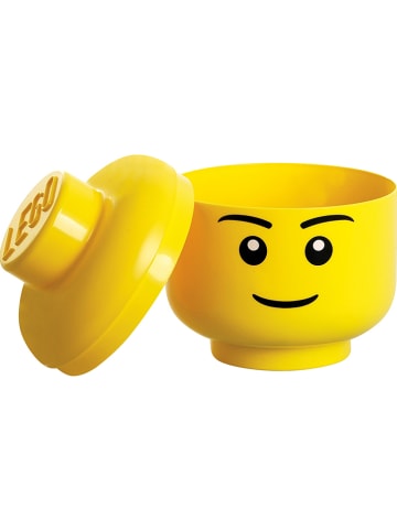 LEGO Opbergbox "Boy" geel - (H)18,5 x Ø 16 cm