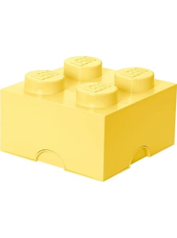 LEGO Opbergbox "Brick 4" lichtgeel - (B)25 x (H)18 x (D)25 cm