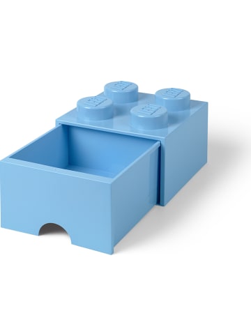 LEGO Pojemnik "Brick 4" w kolorze niebieskim z szufladami - 25 x 18 x 25 cm