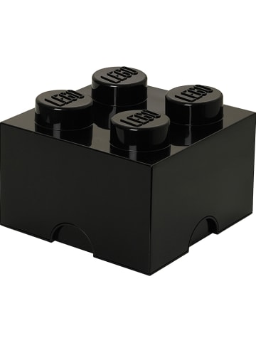 LEGO Opbergbox "Brick 4" zwart - (B)25 x (H)18 x (D)25 cm
