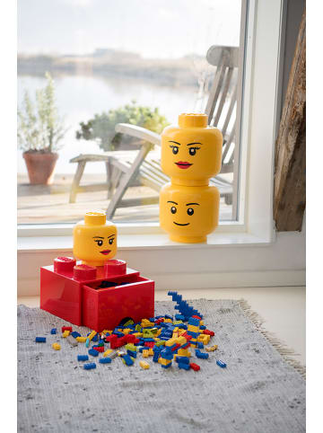 LEGO Aufbewahrungsbox "Girl" in Gelb - (H)18,5 x Ø 16 cm
