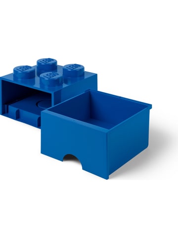 LEGO Pojemnik "Brick 4" w kolorze granatowym z szufladami - 25 x 18 x 25 cm