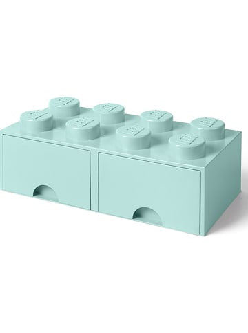 LEGO Pojemnik "Brick 8" w kolorze błękitnym z szufladami - 50 x 18 x 25 cm
