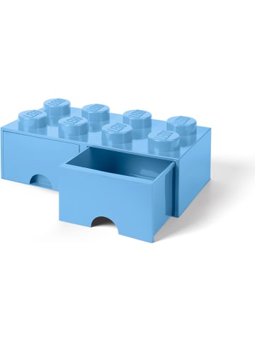 LEGO Pojemnik "Brick 8" w kolorze niebieskim z szufladami - 50 x 18 x 25 cm