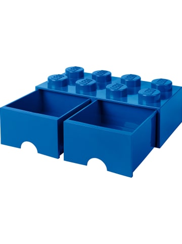 LEGO Schubladenbox "Brick 8" in Dunkelblau - (B)50 x (H)18 x (T)25 cm