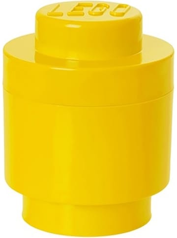 LEGO Pojemnik "Brick 1" w kolorze żółtym - wys. 18,3 x Ø 12,3 cm