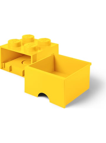LEGO Schubladenbox "Brick 4" in Gelb - (B)25 x (H)18 x (T)25 cm