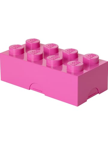 LEGO Pojemnik "Classic Brick 8" w kolorze różowym na lunch - 20 x 7,3 x 10 cm
