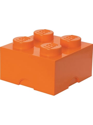 LEGO Pojemnik "Brick 4" w kolorze pomarańczowym - 25 x 18 x 25 cm