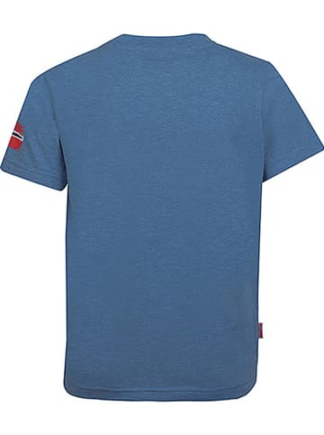 Trollkids Koszulka funkcyjna "Trollfjord" w kolorze niebieskoszarym