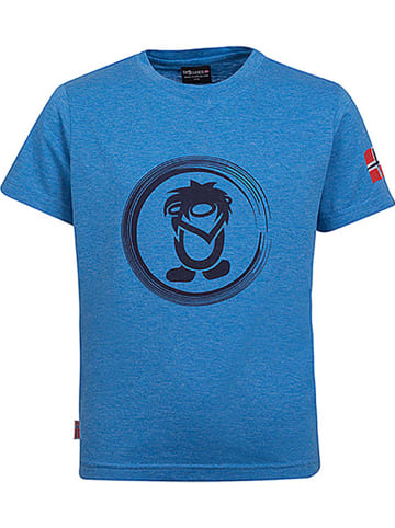 Trollkids Koszulka funkcyjna "Trollfjord" w kolorze niebieskim