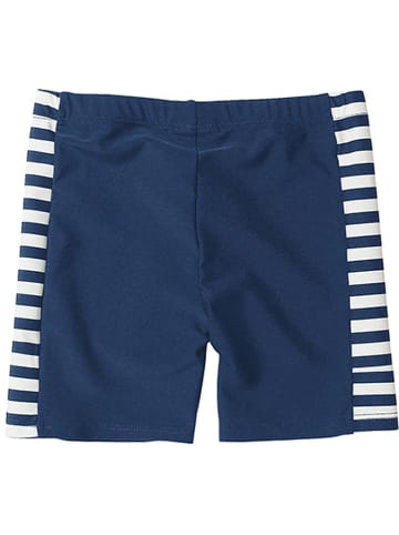 Playshoes Badeshorts in Weiß/ Dunkelblau