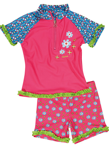 Playshoes 2tlg. Badeoutfit "Blumen" in Pink
