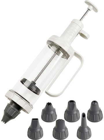 Dr. Oetker Garneerspuit met accessoires wit/grijs - 200 ml