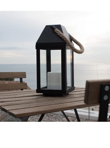 lumisky Lampa solarna LED "Bougy" w kolorze czarnym - 13 x 30 x 13 cm