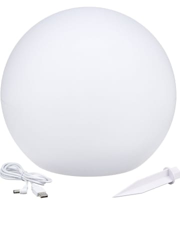lumisky Lampa solarna LED "Solsty" w kolorze białym - Ø 30 cm