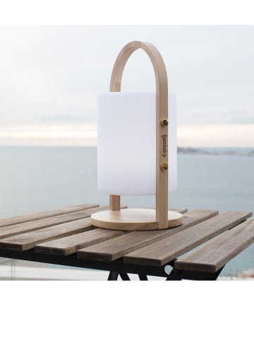 lumisky Lampa dekoracyjna LED "Woody" w kolorze białym -  wys. 39 x Ø 18 cm