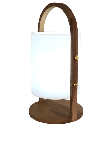 lumisky Decoratieve ledlamp "Woody" wit - (H)39 x Ø 18 cm