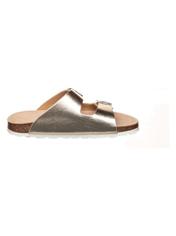 BIO PINGÜIN Leren slippers lichtbruin