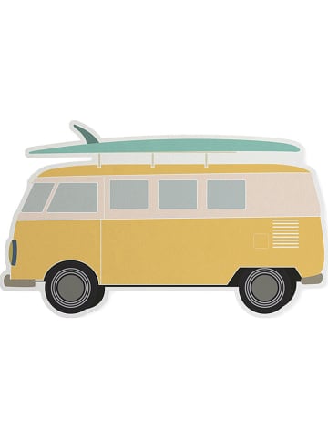 little nice things Mata "Wagon" w kolorze żółtym do zabawy - 80 x 50 cm
