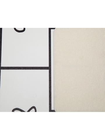 little nice things Spielmatte "Sambori" in Weiß/ Schwarz - (L)80 x (B)50 cm