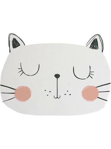 The Wild Hug Spielmatte "Cat" in Creme - (L)80 x (B)60 cm