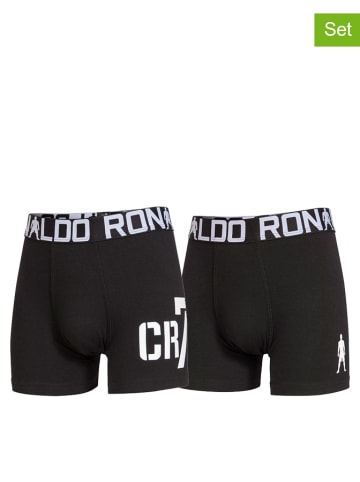 CR7 2er-Set: Boxershorts in Schwarz/ Weiß