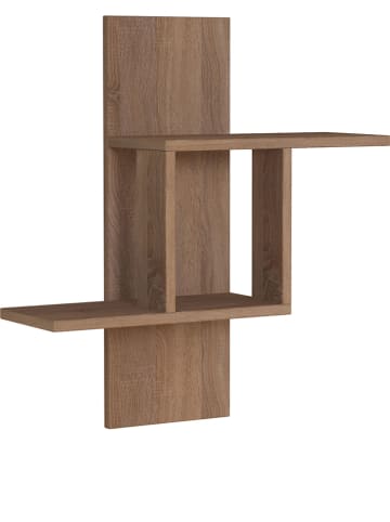 Scandinavia Concept Wandregal "Mill" in Eiche-Sonoma - (B)64 x (H)70 x (T)20 cm
