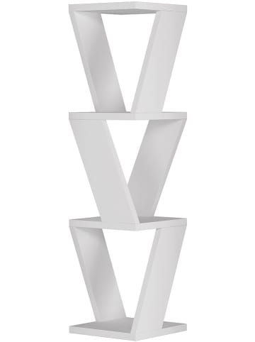 Scandinavia Concept Regał narożny "Zena" w kolorze białym - 22 x 85 x 22 cm