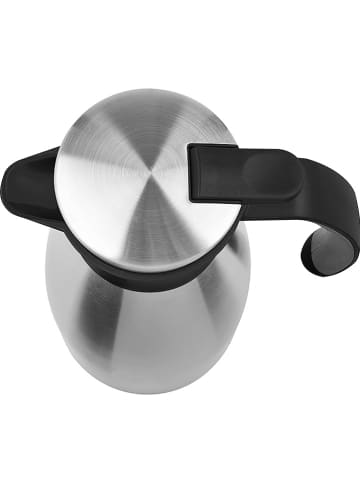 Emsa Isolierkanne "Soft Grip" in Silber/ Schwarz - 1,5 l