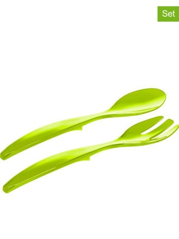 Emsa 2er-Set: Salatbesteck "Vienna" in Grün - (L)30 cm
