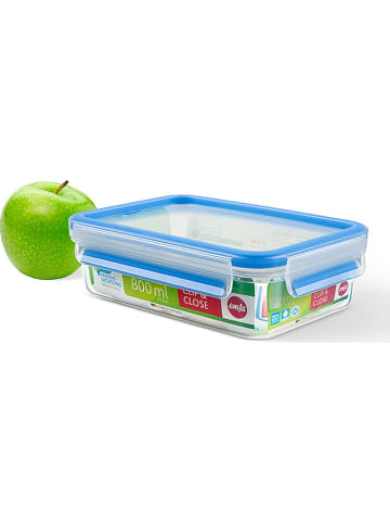 Emsa 2-delige set: lunchboxen "Clip & Close" blauw - 800 ml