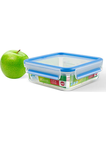 Emsa Pojemnik "Clip & Close" w kolorze niebieskim na lunch - 850 ml