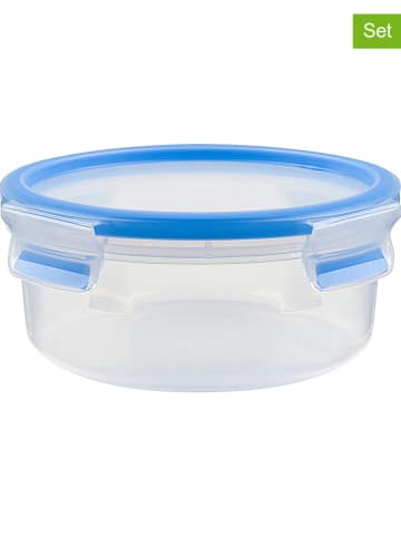 Emsa 2-delige set: lunchboxen "Clip & Close" blauw - 850 ml