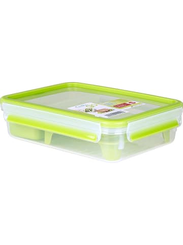 Emsa Pojemnik "Clips & Go" w kolorze zielonym na lunch - 1,2 l