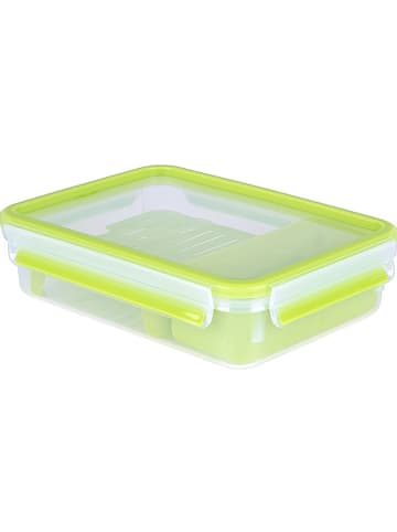 Emsa Pojemnik "Clips & Go" w kolorze zielonym na lunch - 1,2 l