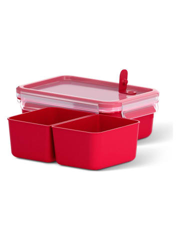 Emsa Pojemniki (2 szt.) "Clip & Micro" w kolorze czerwonym - 1 l