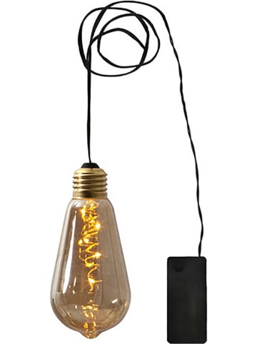 STAR Trading Dekoracyjna zawieszka LED "Glow" w kolorze pomarańczowym - wys. 13 x Ø 6 cm