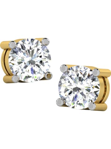 Diamant Vendôme Złote kolczyki-wkrętki z diamentami