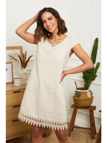 Le Monde du Lin Leinen-Kleid in Beige