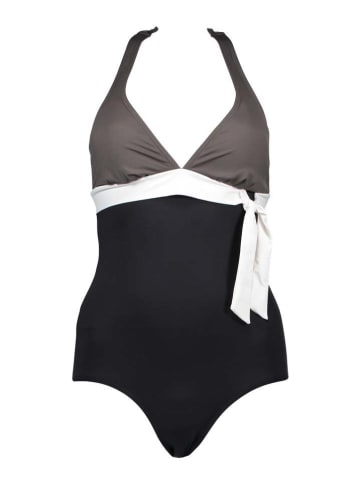 S. Oliver Badpak zwart/taupe/wit