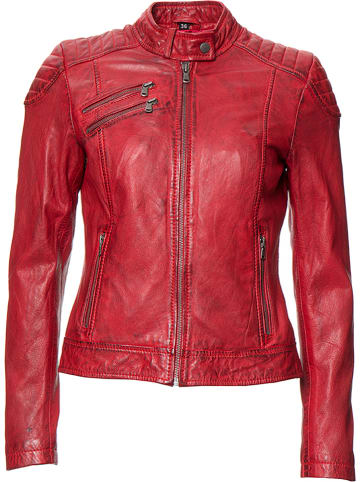 7eleven Lederjacke "Riviera" in Rot