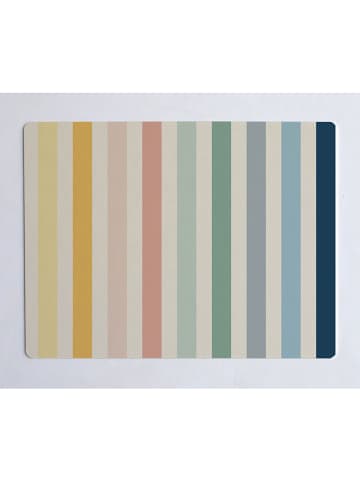 The Wild Hug Bureaumat "Stripes" meerkleurig - (L)55 x (B)35 cm