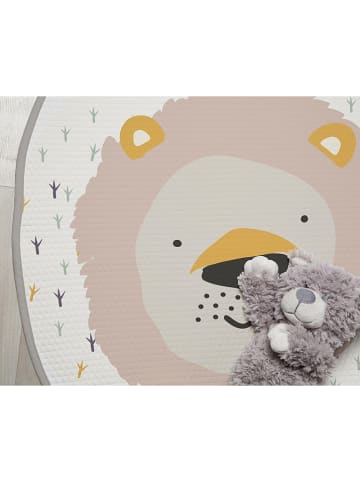 The Wild Hug Teppich "Lion" in Beige/ Gelb - Ø 120 cm
