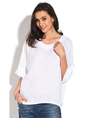Le Jardin du Lin Linnen shirt wit