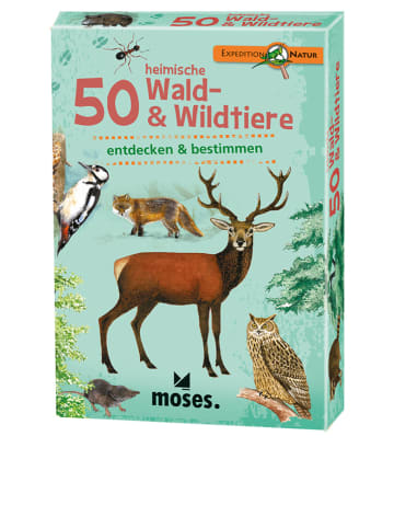 moses. Kartenset "50 heimische Wald- & Wildtiere" - ab 6 Jahren