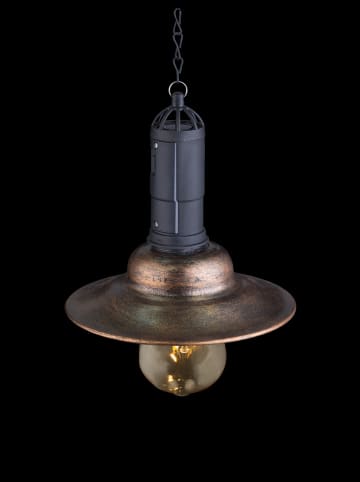 Globo lighting Lampa solarna LED w kolorze brązowym - Ø 15,5 cm