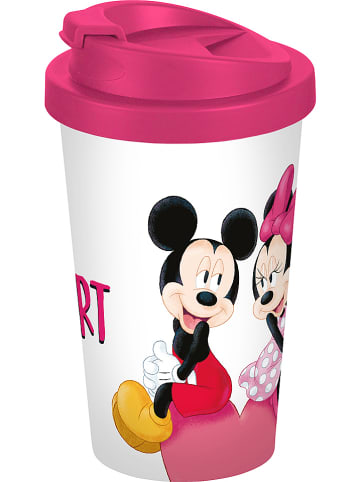 Disney Mickey Mouse Isoleerbeker "Mickey My Heart" wit/roze - 400 ml