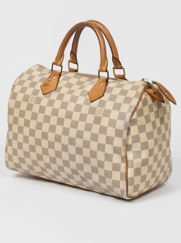 Louis Vuitton Tweedehands handtas wit /grijs - (B)30 x (H)21 x (D)18 cm